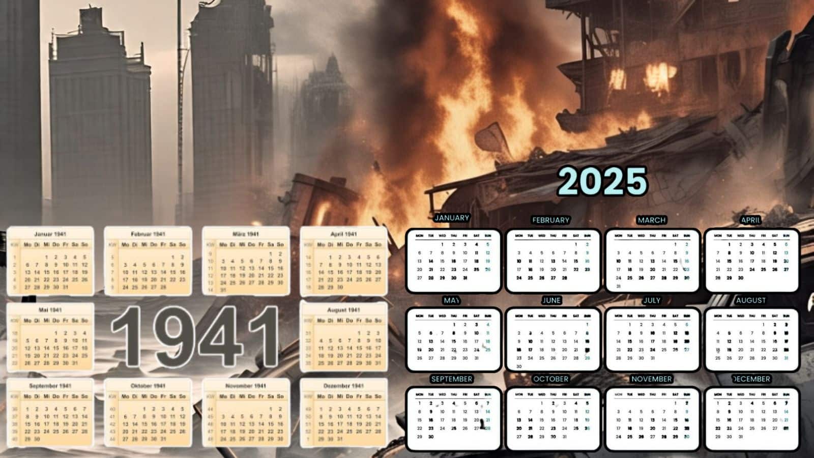 OMG! 2025 और 1941 का कैलेंडर एकदम सेम, इसी साल हुआ पर्ल हार्बर अटैक, वर्ल्ड वॉर II, संयोग या बड़ी तबाही की चेतावनी?