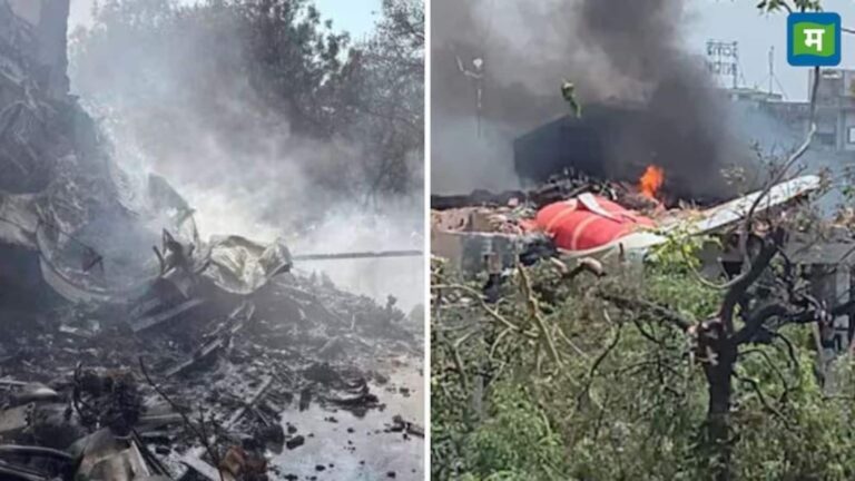 Ahmedabad Plane Crash: एयर इंडिया प्लेन क्रैश की खौफनाक तस्वीरें, जिसमें दिख रही चारों ओर तबाही