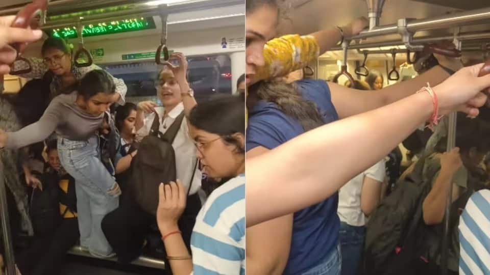 VIDEO: दिल्ली मेट्रो के लेडीज कोच में आचनक आया सांप! सीट पर चढ़कर चीखने लगी लड़कियां, जानें फिर क्या हुआ