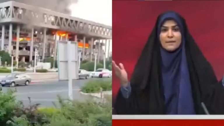 इजराइल ने ईरान पर फिर की एयरस्ट्राइक, तेहरान में न्यूज चैनल की बिल्डिंग पर हमला, लाइव शो छोड़कर भागी एंकर