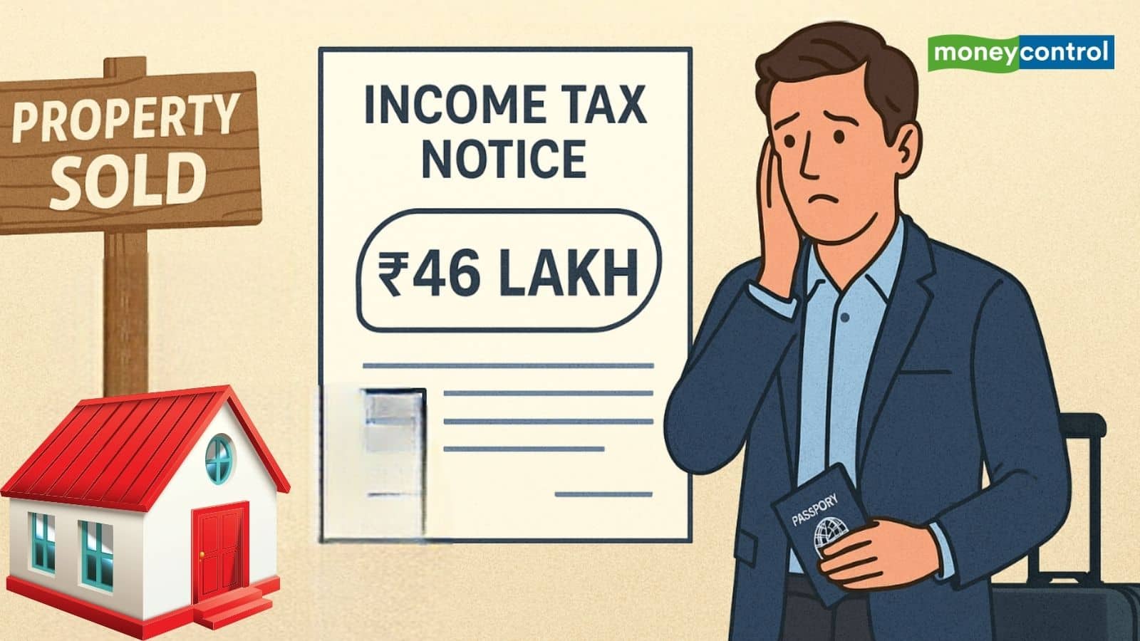 प्रॉपर्टी बेची और टैक्स चुकाया, फिर भी NRI को मिला ₹46 लाख का नोटिस! जानें पूरा मामला