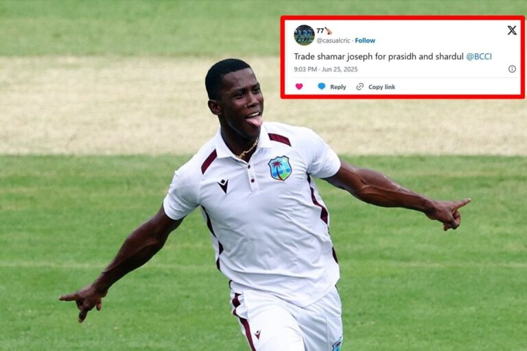 शेमार को शार्दुल-प्रसिद्ध से ट्रेड कर दो, भारतीय फैंस की BCCI से अजीब डिमांड