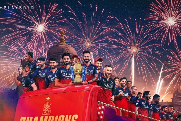 RCB: जीत के जश्न में डूबा बेंगलुरु, थोड़ी देर में शुरू होगी विक्ट्री परेड
