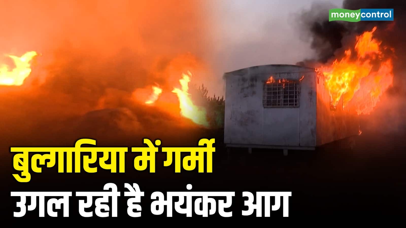 बुल्गारिया में भयंकर गर्मी उगल रही है आग