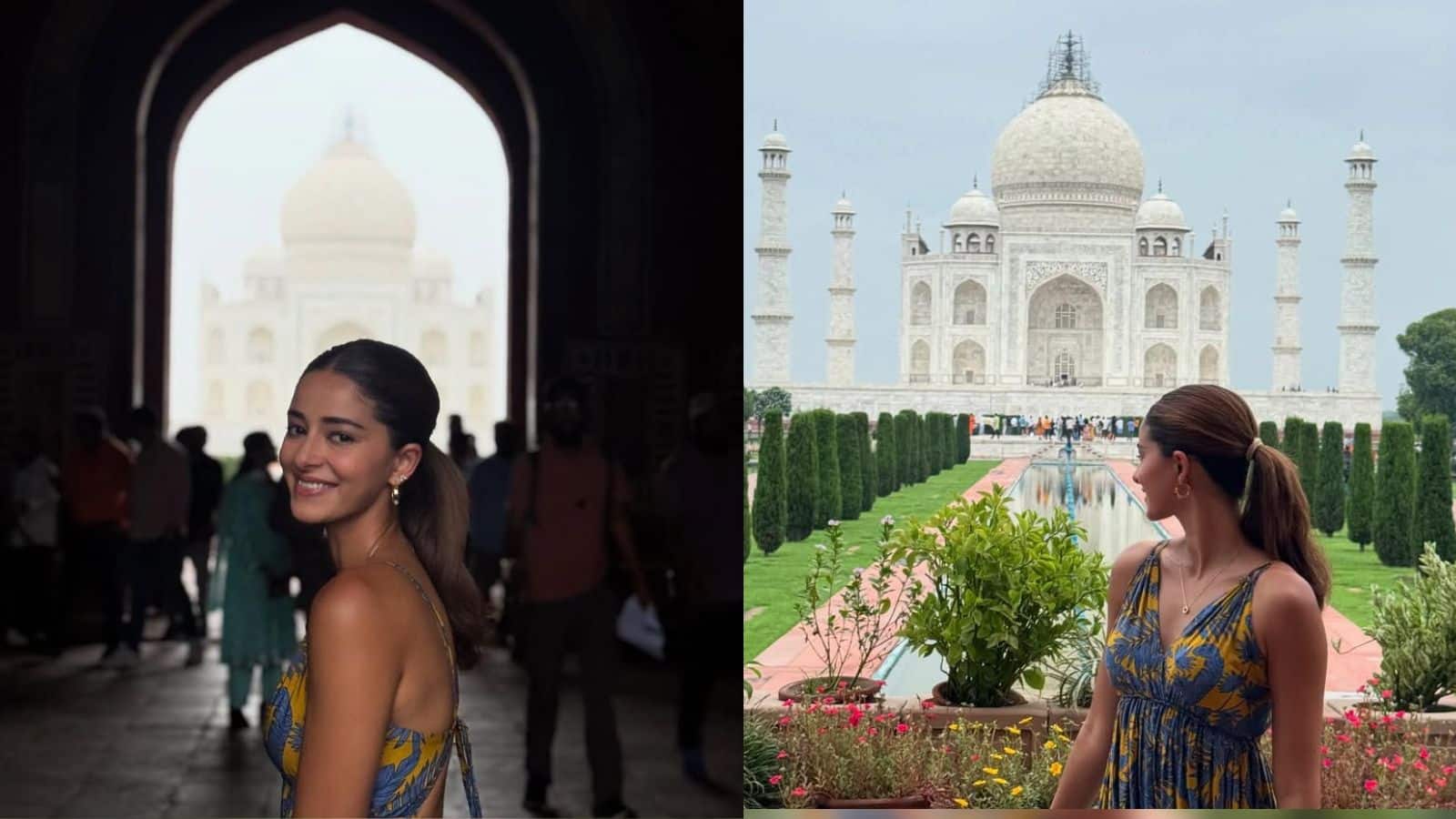 Ananya Panday: ताजमहल का दीदार करने पहुंची अनन्या पांडेय, नहीं हुआ इस बात पर यकीन!