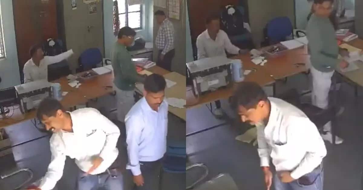 VIDEO: 'कागज कहां है...', छात्र से पूछताछ में नहीं मिला जवाब तो कलेक्टर ने जड़ दिया जोर का थप्पड़