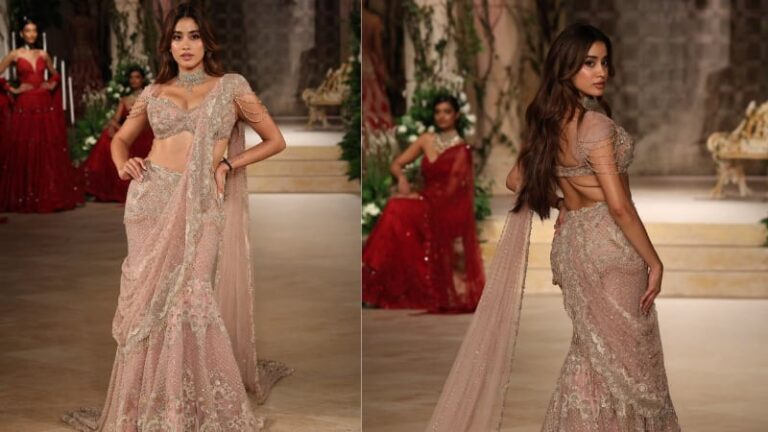 India Couture Week 2025: पेस्टल शेड के लहंगे में रैंप पर नजर आईं जान्हवी कपूर, देखने वालों की नहीं हटी नजर!