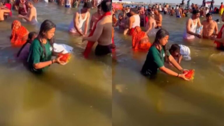 'असंभव!' लड़की ने गंगा मइया को चढ़ाया नारियल, पलक झपकते ही 'पूरी हो गई मन्नत'! देखें मजेदार Video