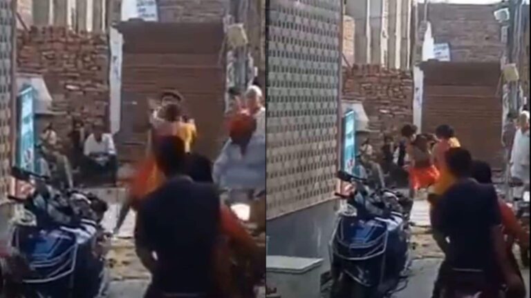 Video: 15 सेकंड में मारे 20 थप्पड़! UP के हापुड़ में बेरहमी से महिला को पीटता रहा शराबी, तमाशबीन बने रहे लोग