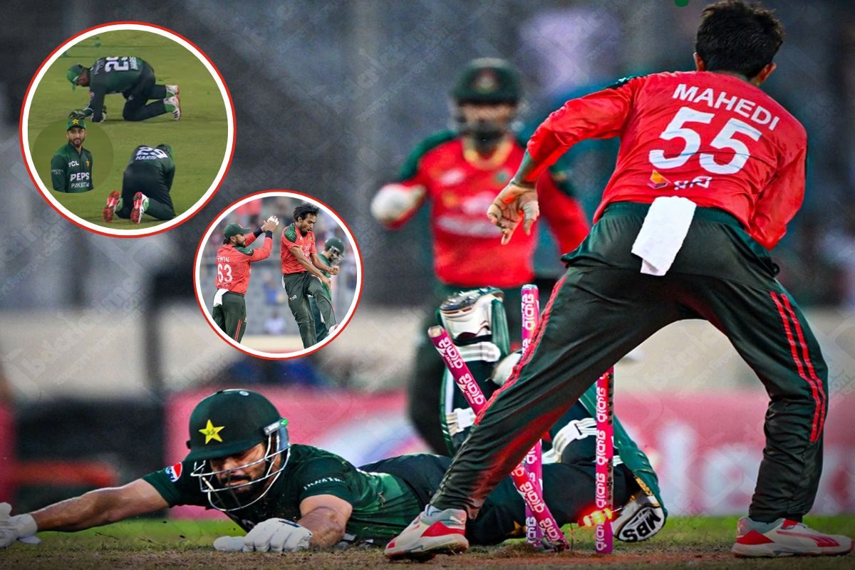 पाकिस्तान का बेड़ा गर्क.... 110 रन पर पूरी टीम आउट, BAN ने बच्चों की तरह हराया
