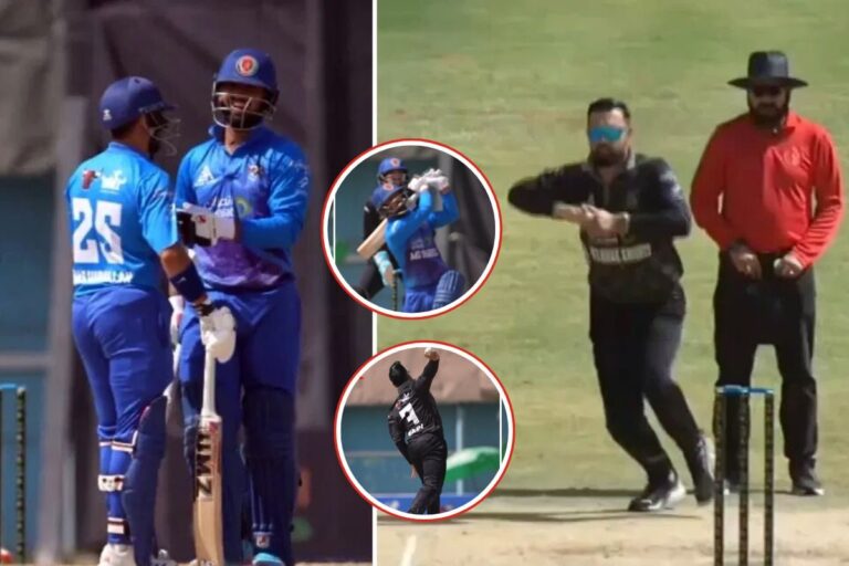 बाप नंबरी, बेटा 10 नंबरी... मोहम्मद नबी की बॉल पर बेटे ने मारा दनदनाता छक्का