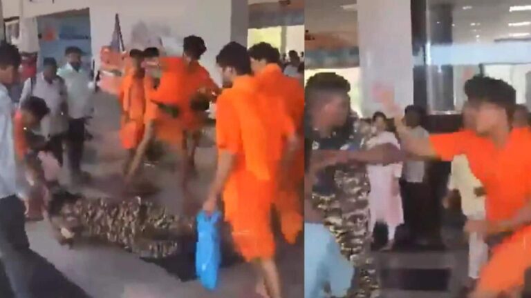 Video: काविड़यों ने CRPF जवान को बेरहमी से पीटा! सात कांवड़िये गिरफ्तार, मिर्जापुर स्टेशन का मामला