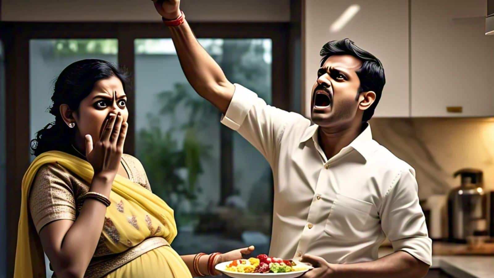 सब्जी में नमक ज्यादा होने पर पति ने गर्भवती पत्नी को मारा थप्पड़, चली गई जान!