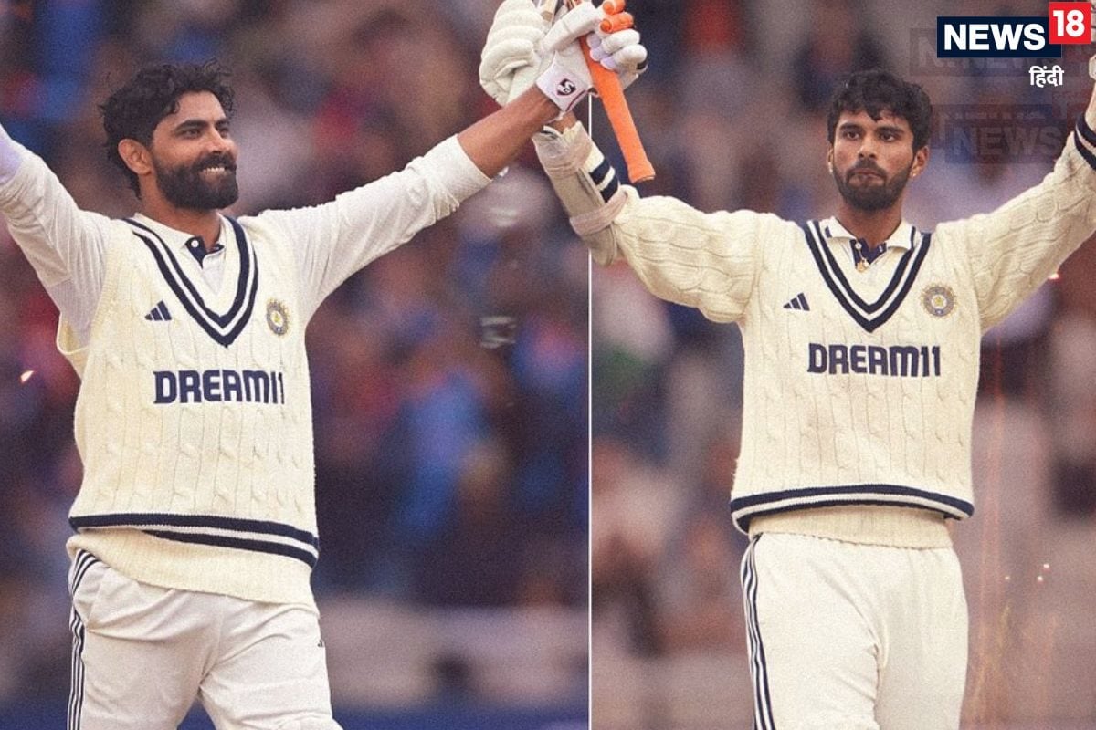 जडेजा का 5वां शतक, सुंदर की मेडन टेस्ट सेंचुरी, सोबर्स के क्लब में जड्डू शामिल