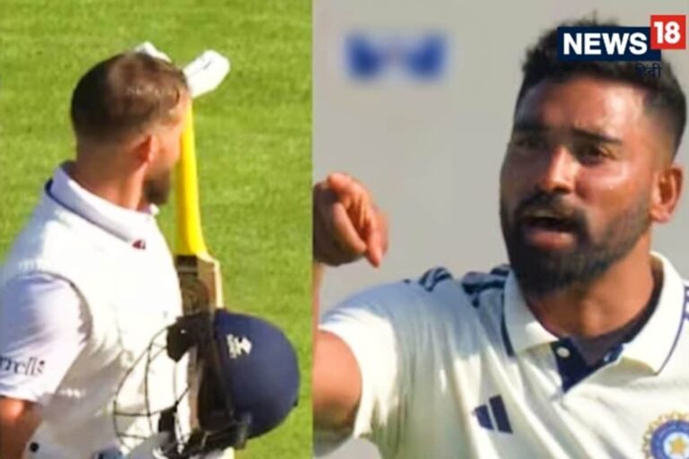 विकेट ना मिला तो इंग्लिश ओपनर बेन डकेट से उलझे मोहम्मद सिराज