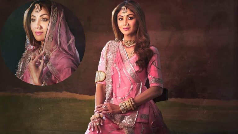 Shilpa Shetty: नाक में नथ, माथे पर मांग टीका... राजस्थानी ट्रेडिशनल लुक में नजर आई शिल्पा शेट्टी
