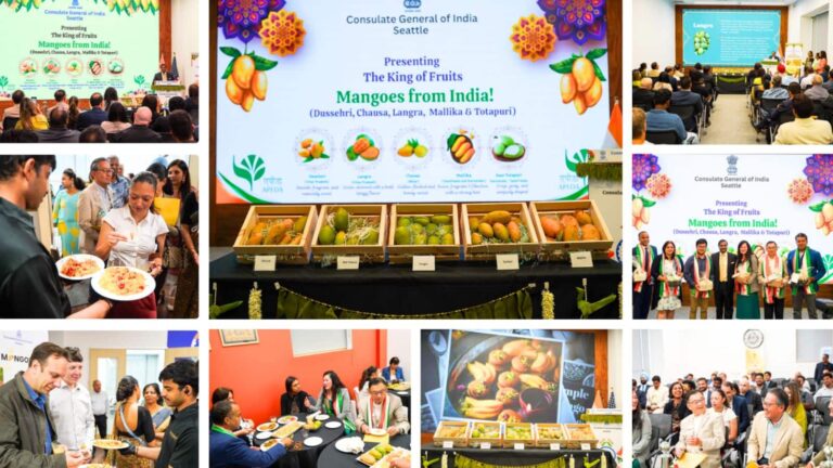 सिएटल में “फ्लेवर ऑफ इंडियन मैंगोज” कार्यक्रम का आयोजन, सभी ने चखा भारतीय आमों का स्वाद
