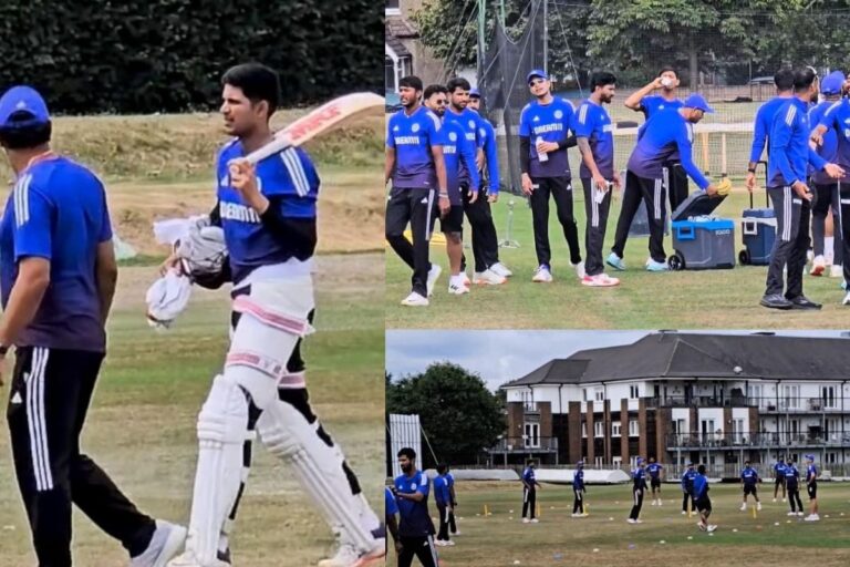 VIDEO: लंदन से मैनचेस्टर रवाना होने से पहले प्रैक्टिस सेशन में गिल का गुस्सा देखो