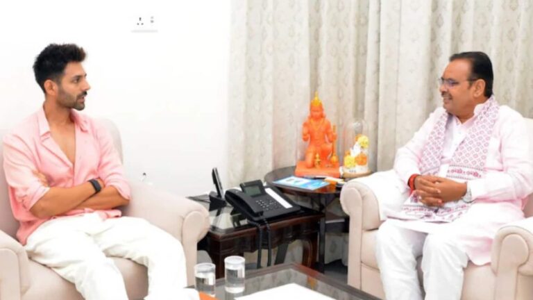 Kartik Aaryan: राजस्थान में शूटिंग कर रहे कार्तिक आर्यन ने की सीएम भजनलाल से मुलाकात, बंद कमरे में क्या हुई बातचीत?