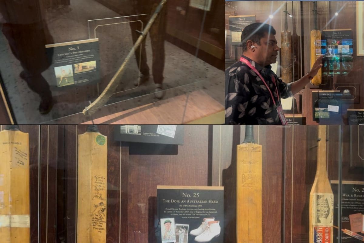 VIDEO: लॉर्ड्स के म्यूजियम में 1720 में इस्तेमाल किया गया बैट का हुआ दीदार