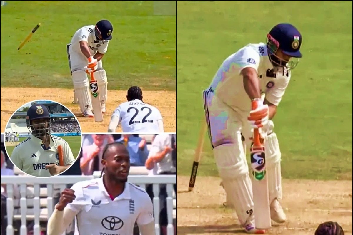 4 फीट दूर गिरा स्टंप, जोफ्रा की तूफानी गेंद पर बच्चों की तरह बोल्ड हुए ऋषभ पंत