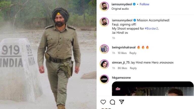 Border 2: Sunny Deol ने शेयर किया 'बॉर्डर 2' से अपनी पहला लुक, कैप्शन ने खींचा लोगों का ध्यान