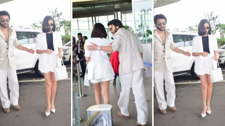 Veer Pahariya-Tara Sutaria: बाहों में बाहें डाले एयरपोर्ट पर स्पॉट हुए लव वर्ड्स, तारा सुतारिया-वीर पहाड़िया की फोटोज वायरल