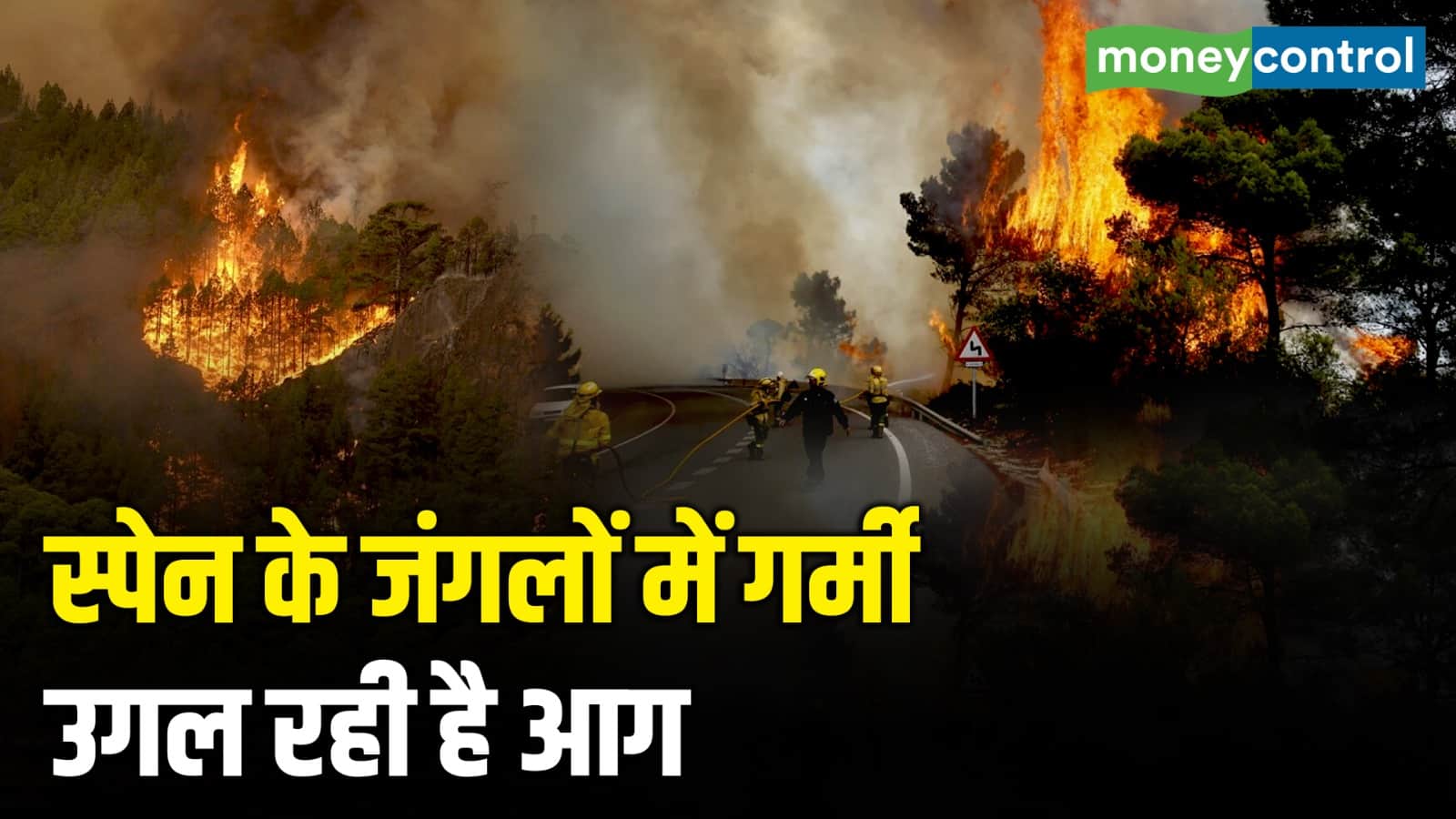 स्पेन के जंगलों में गर्मी उगल रही है आग