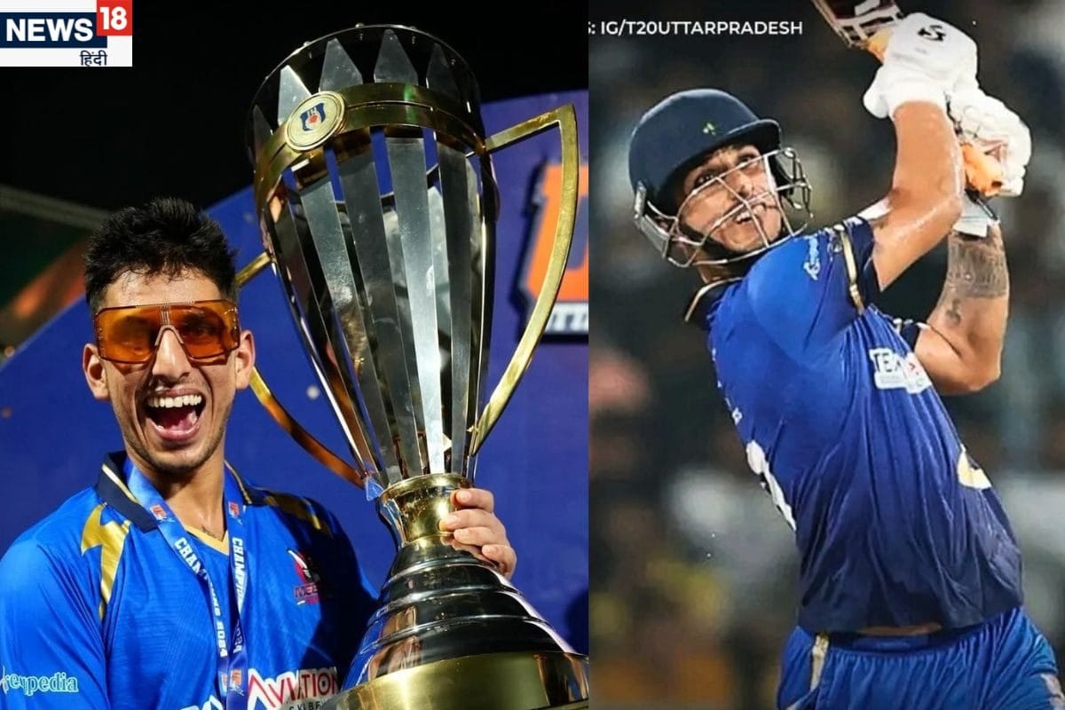 7 छक्के, 10 चौके, 31 गेंद में 95 रन, माधव कौशिक नाम, गेंदबाजों को कूटना काम