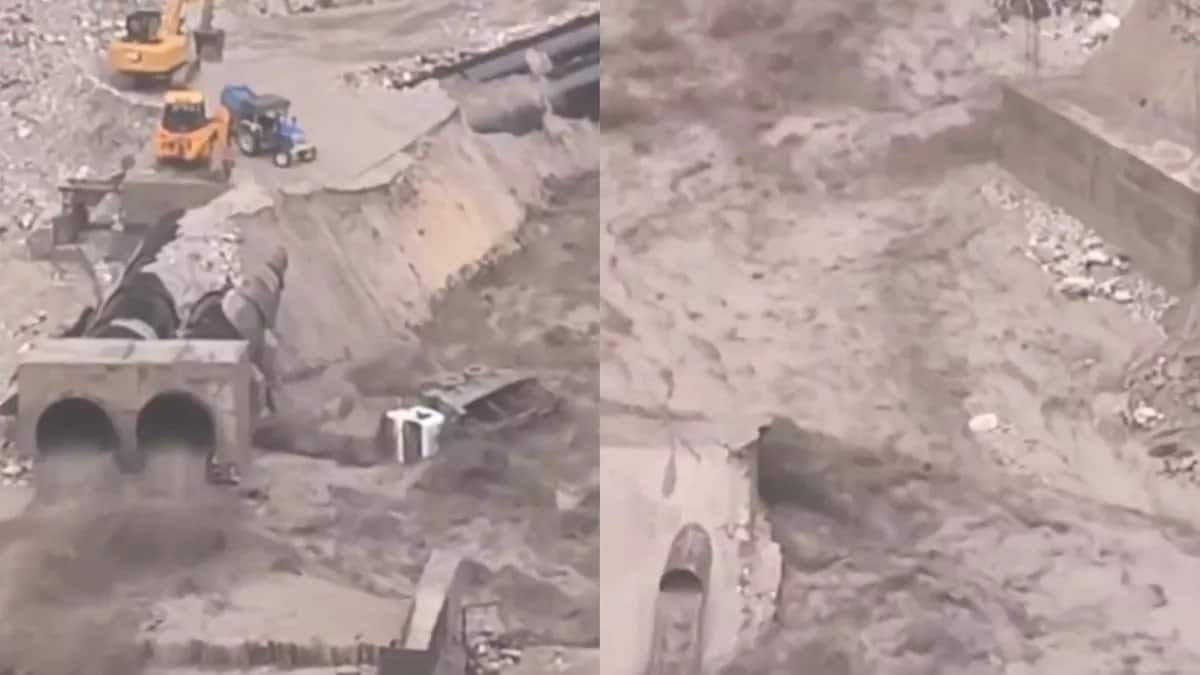 VIDEO: हिमाचल में बारिश से फिर तबाही, मलाणा में डैम टूटा, बह गए ट्रक और बड़े-बड़े मशीन