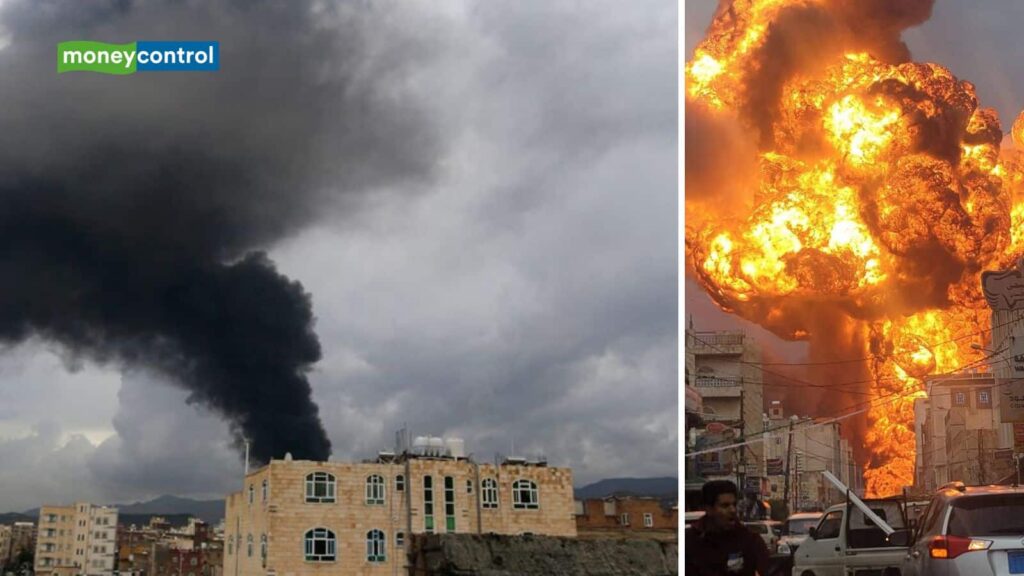 Israel Attack Houthi Video: इजराइल ने यमन में हूती ठिकानों पर किया हवाई हमला, देखें वीडियो