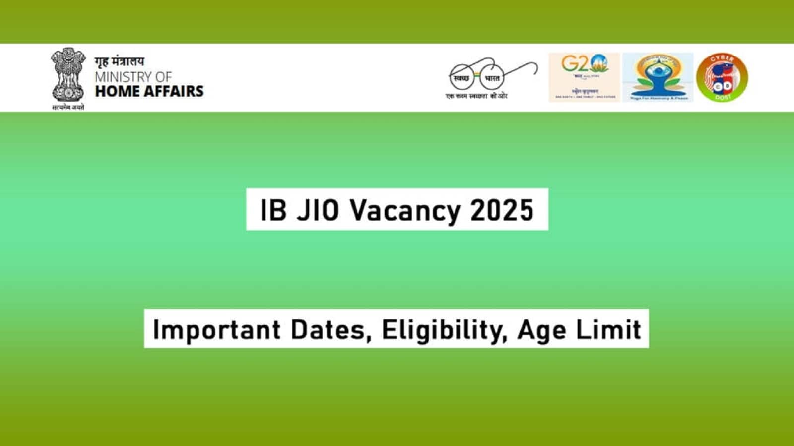 IB Vacancy 2025: जूनियर इंटेलिजेंस अधिकारी के इतने पदों पर निकली भर्ती, 81000 मिलेगा वेतन