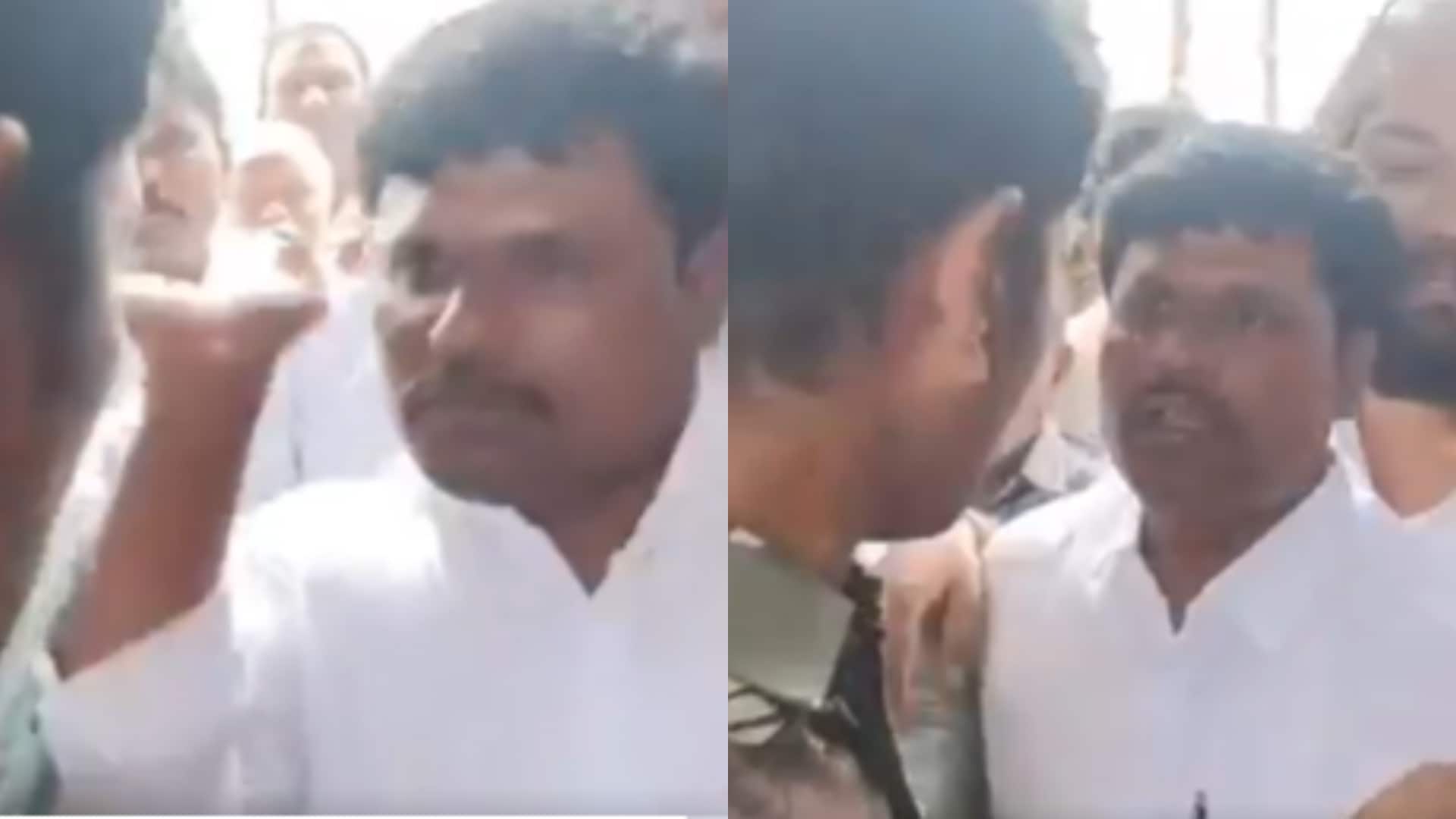 VIDEO: मंत्री के भाई की गुंडागर्दी...इस छोटी सी बात पर पुलिस कांस्टेबल को सरेआम मारा थप्पड़