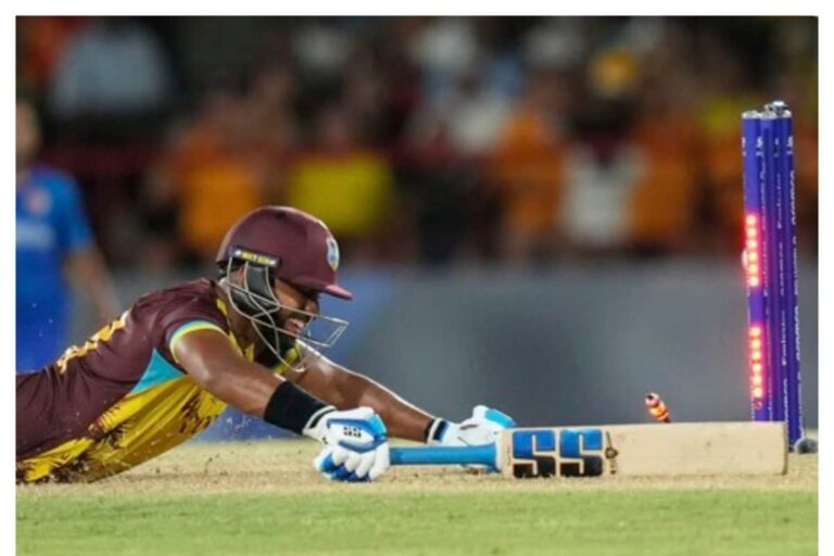 दोगुने वजन वाले गेंदबाज ने किया शिकार तो गुस्से में पिच को पीटने लगे पूरन