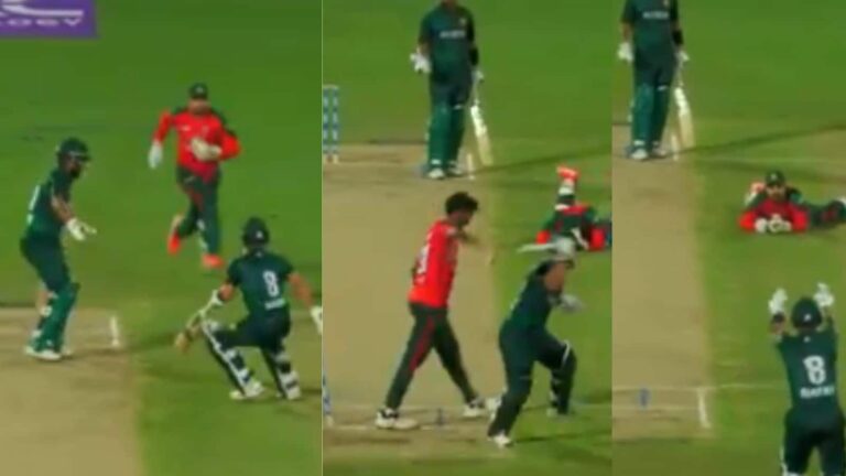 VIDEO : रन ऑउट होने पर भड़का ये पाकिस्तानी क्रिकेटर, बीच मैदान पर ही साथी खिलाड़ी को कह दिया बुरा-भला