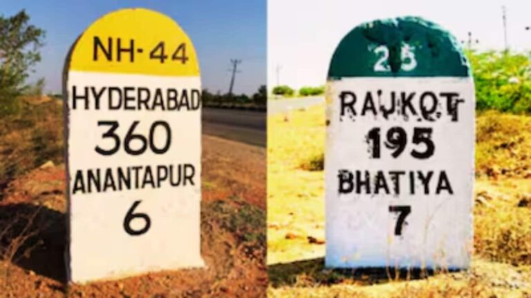 सड़क पर लगे पत्थर अलग-अलग रंगों में क्यों होते हैं? जानिए आखिर क्या होता है उनका मतलब?