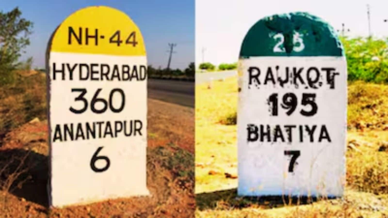 सड़क पर लगे पत्थर अलग-अलग रंगों में क्यों होते हैं? जानिए आखिर क्या होता है उनका मतलब?