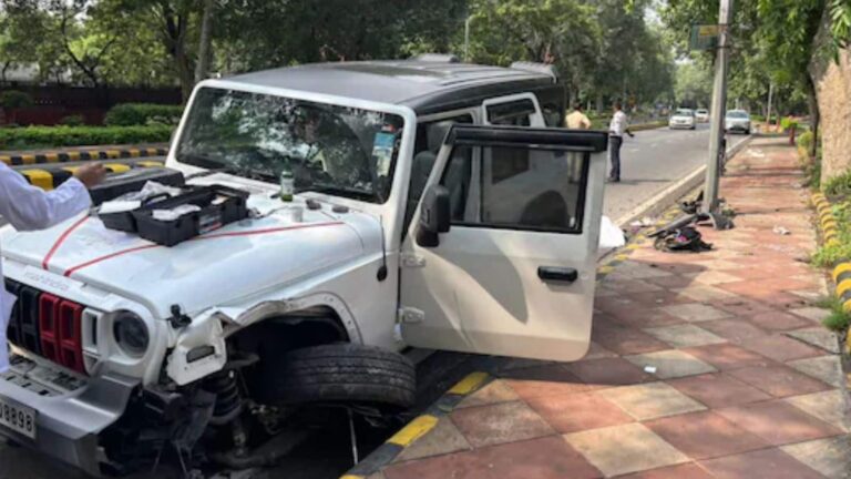 दिल्ली के चाणक्यपुरी में तेज रफ्तार थार ने दो लोगों को रौंदा, एक की मौत, आरोपी ड्राइवर गिरफ्तार