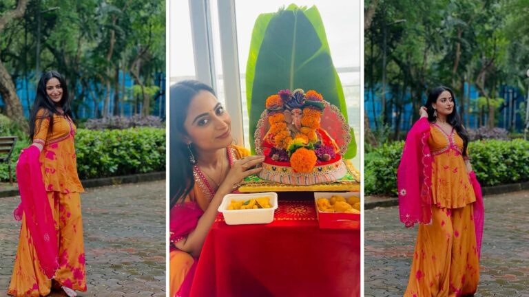 Aishwarya Sharma Ganpati: ऐश्वर्या शर्मा के तलाक की खबरें फिर हुईं तेज, गणपति पूजन से पति नील दिखे गायब