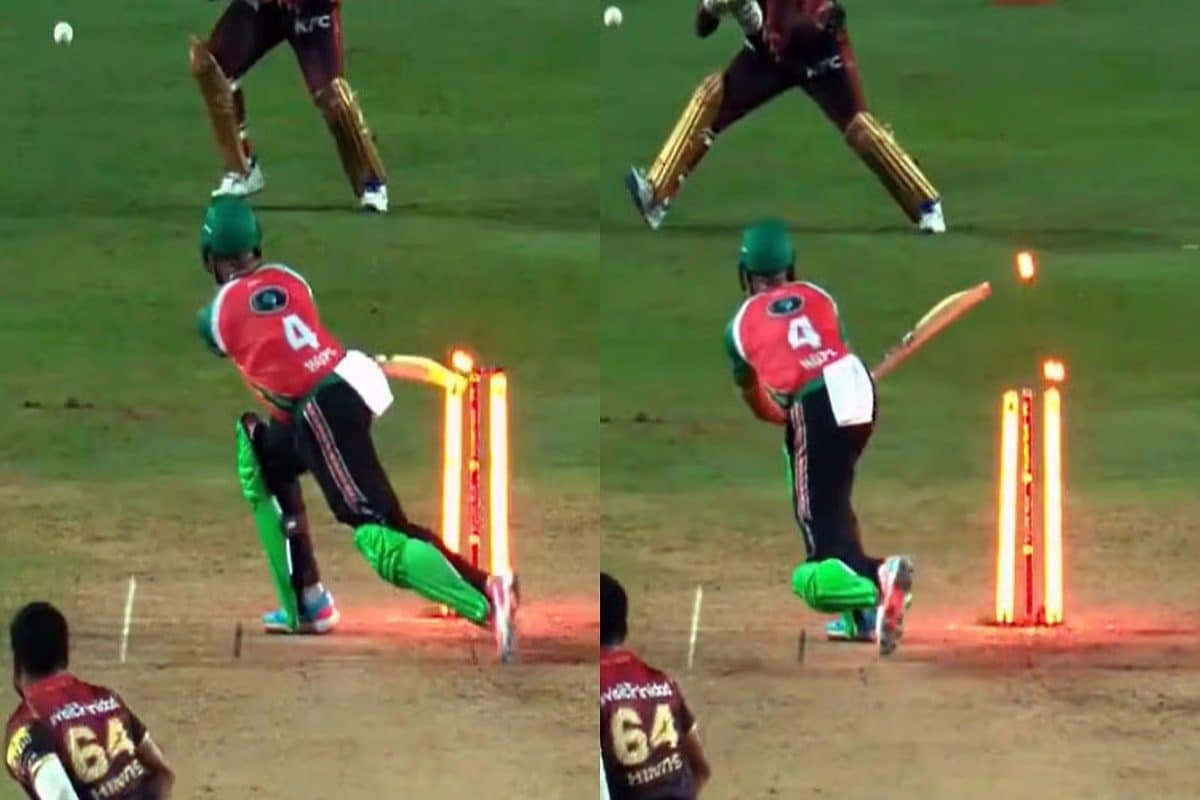 आ बैल मुझे मार... वाइड गेंद पर हिट विकेट हो गए शाई होप, CPL का सबसे अजीब आउट