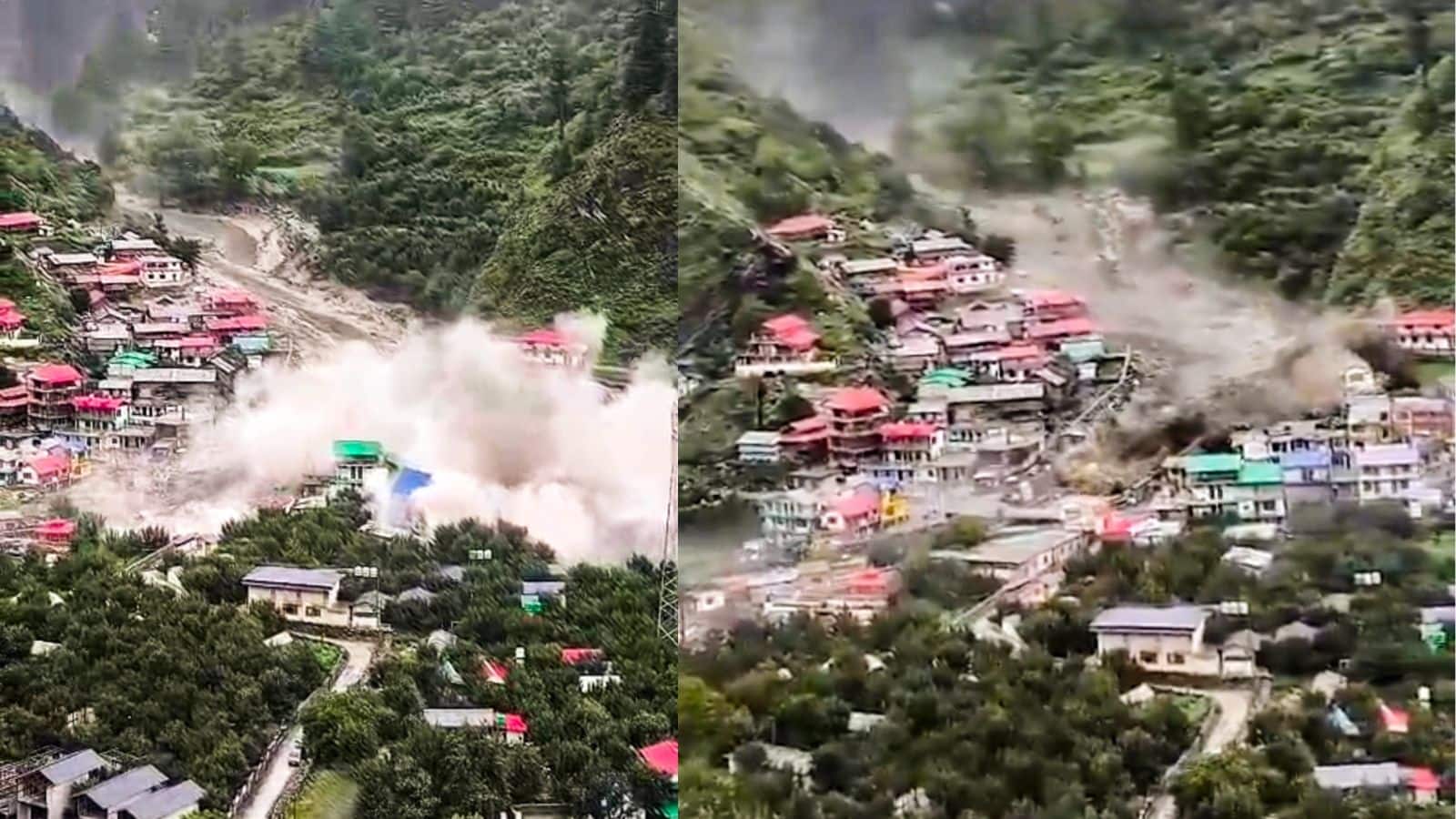 Uttarkashi Cloudburst: धराली में चारों ओर दिखा तबाही का मंजर, सामने आई डरावनी तस्वीरें