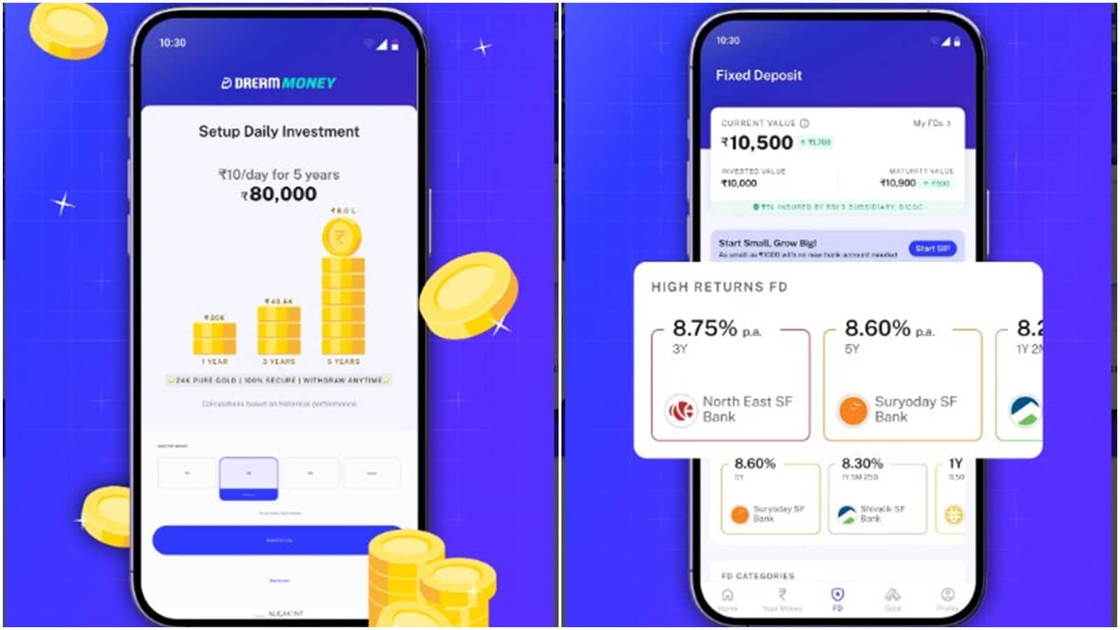 Dream11 की पेरेंट कंपनी लाई नया Dream Money ऐप, ₹10 डेली पर खरीद सकेंगे सोना; FD का भी ऑप्शन