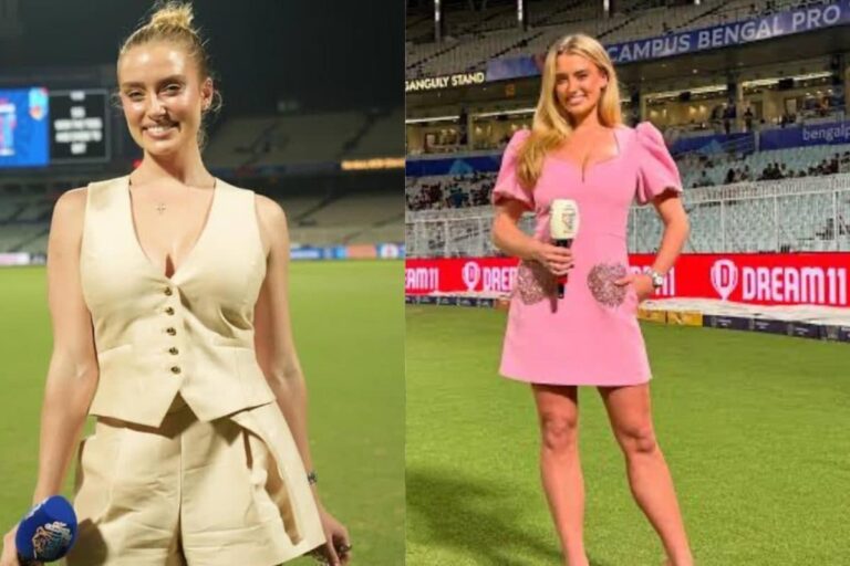 VIDEO: इंग्लिश मेम का देसी गेम, DPL की एंकर को लगी दिल्ली की हवा