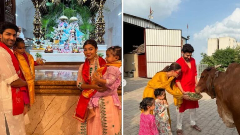 Gurmeet Choudhary Visits Mathura: गुरमीत चौधरी पर चढ़ा भक्ति रंग, पत्नि देबिना संग दर्शन करने पहुंचे मथुरा