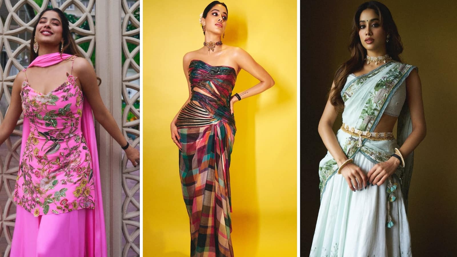 Janhvi Kapoor: एक से बढ़कर एक लुक में नजर आईं जाह्नवी कपूर, सोशल मीडिया वायरल हुईं तस्वीरें