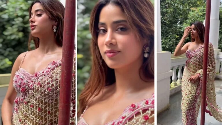 Janhvi Kapoor: फूलों की साड़ी पहन 'परम सुंदरी' बनीं जाह्नवी कपूर, सोशल मीडिया पर वायरल हुआ ग्लैमरस वीडियो