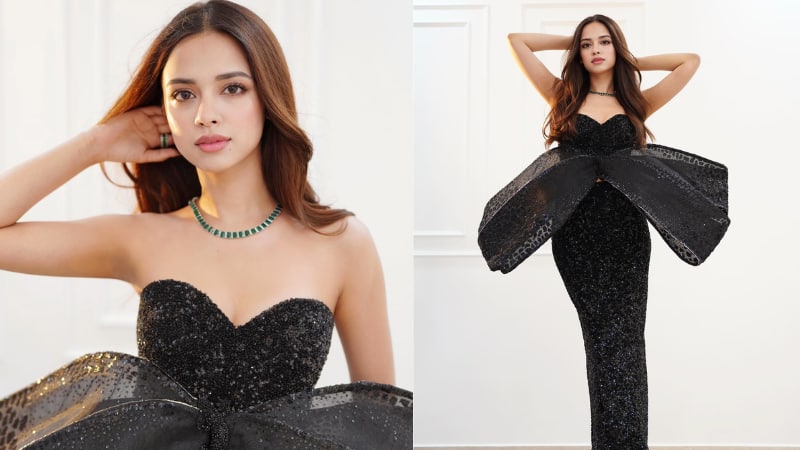Nitanshi Goyal Look: बॉलीवुड की ‘फूल’ बनीं ग्लैमरस बटरफ्लाई, ऑफ शोल्डर गाउन में इतराती हुईं आईं नजर