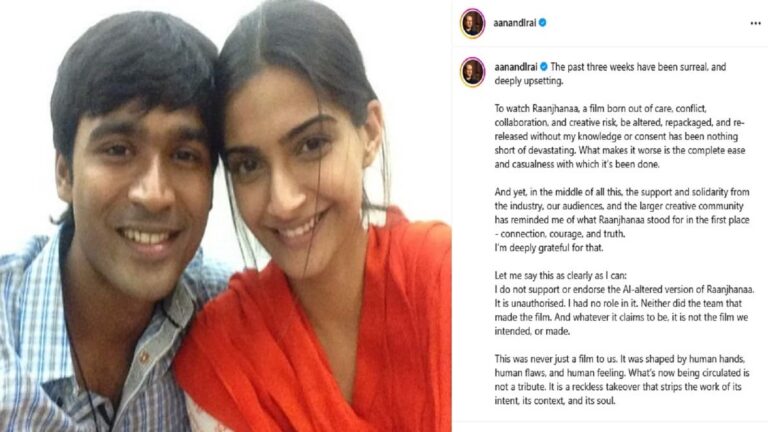 AI से Raanjhanaa की हैपी एंडिंग पर दुखी आनंद एल राय बोले, ‘ये विश्वासघात है’