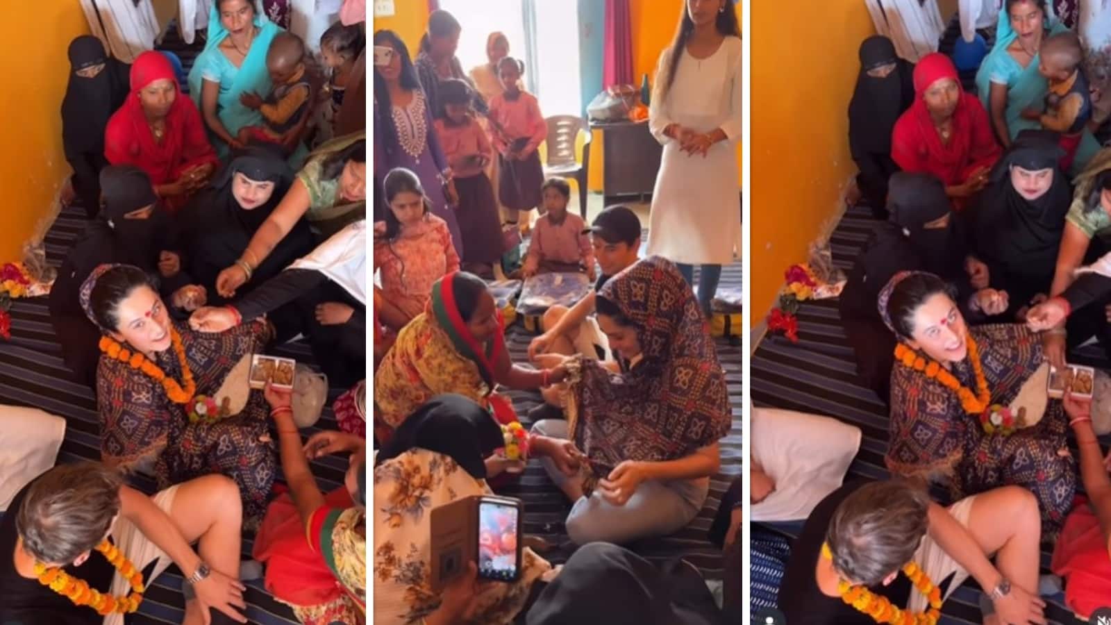 Taapsee Pannu: Taapsee Pannu: पति के संग खास लोगों से मिलने पहुंची तापसी पन्नू, महिलाओं ने किया दिल खोलकर स्वागत