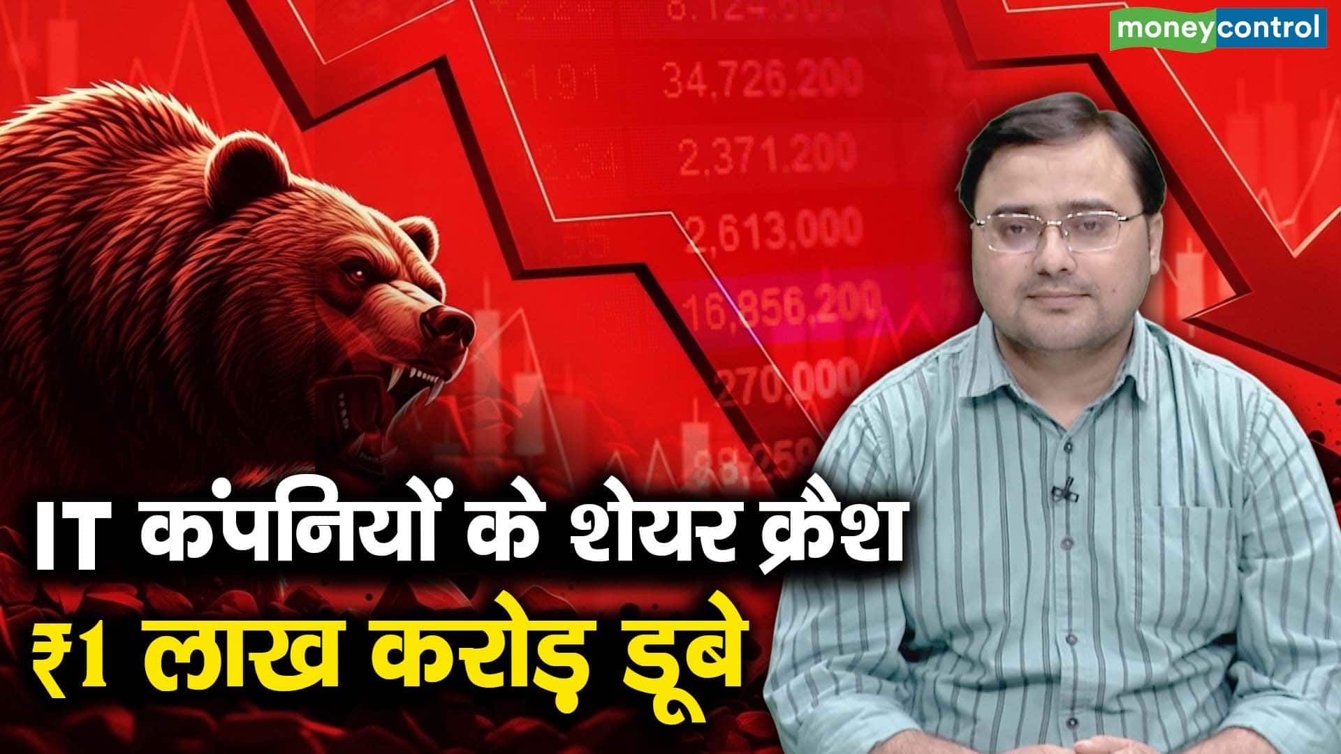 IT कंपनियों के शेयर क्रैश ₹1 लाख करोड़ डूबे
